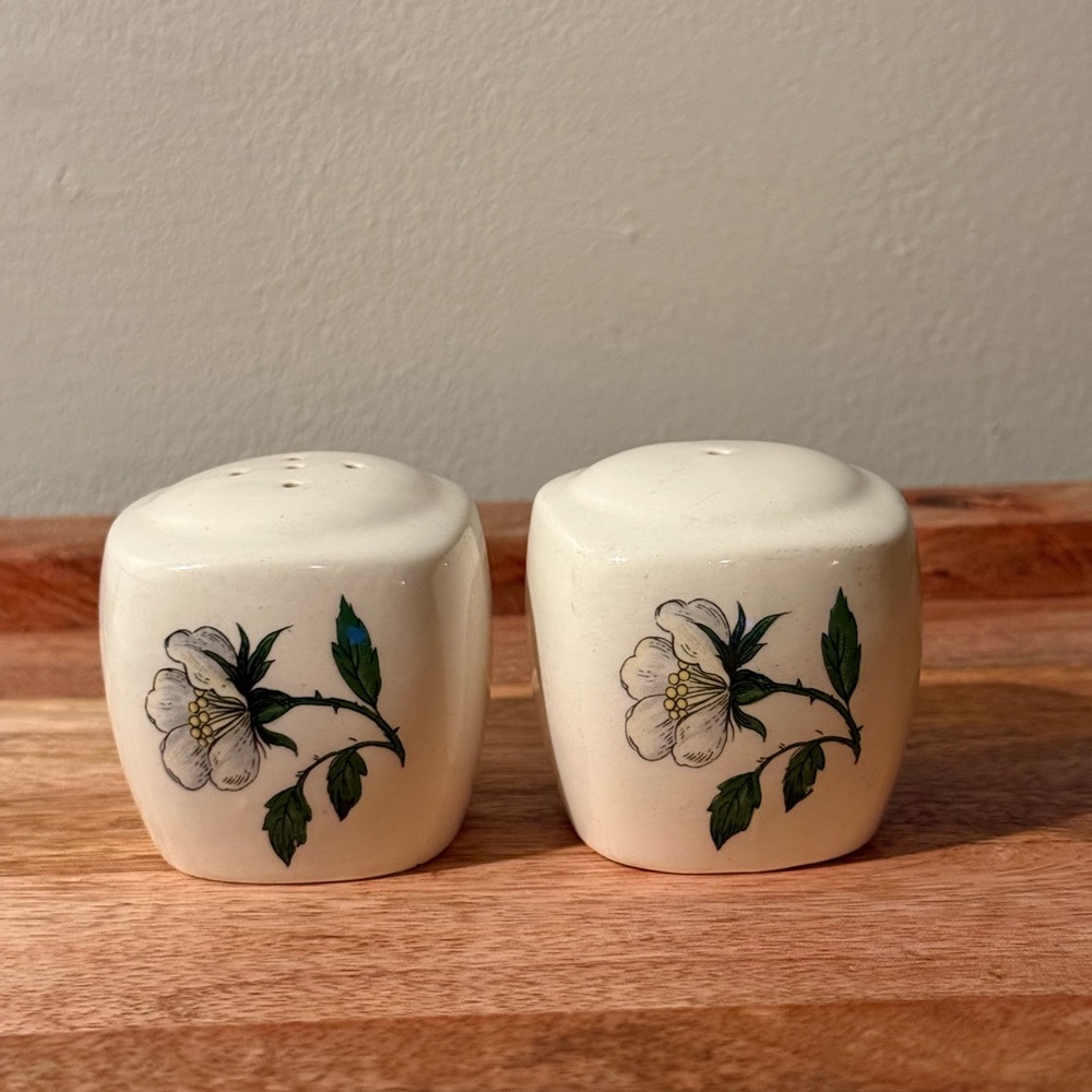 Vintage Floral Salt And Pepper Shakers